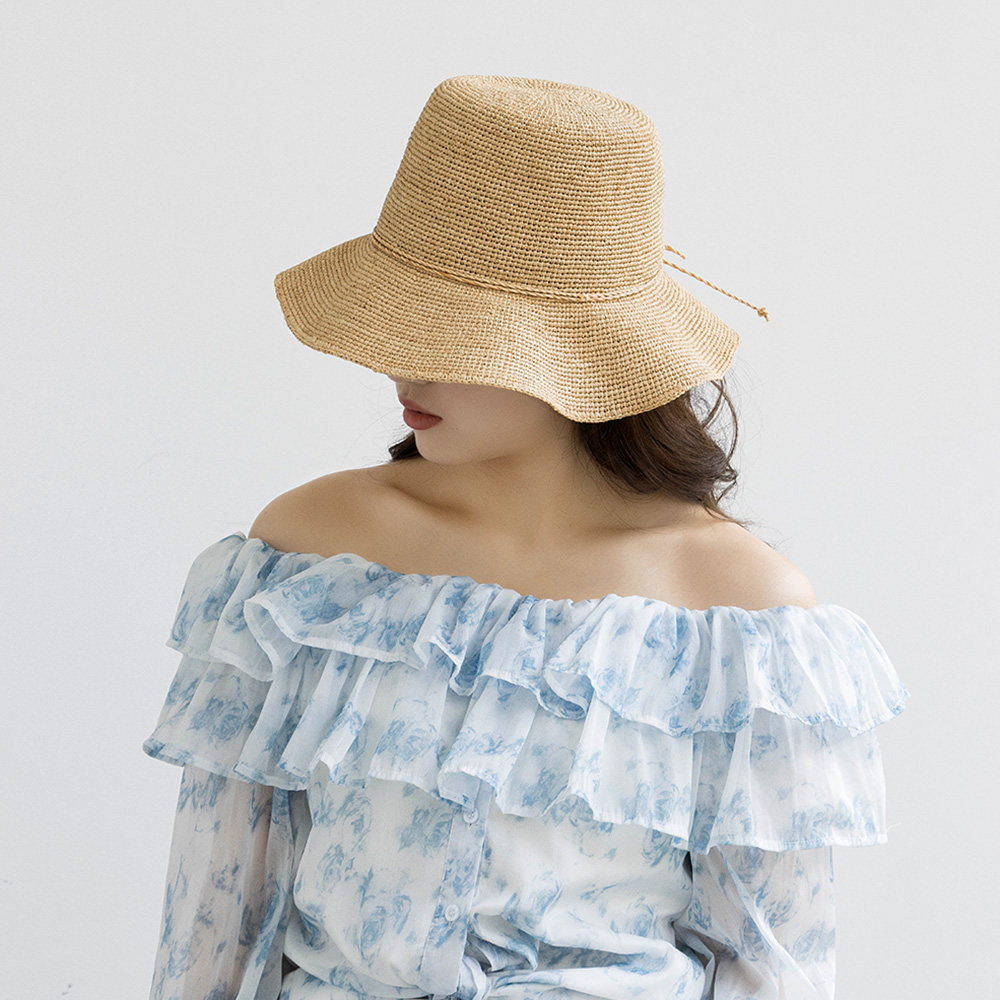 草帽户外百搭女士夏季大檐可折叠