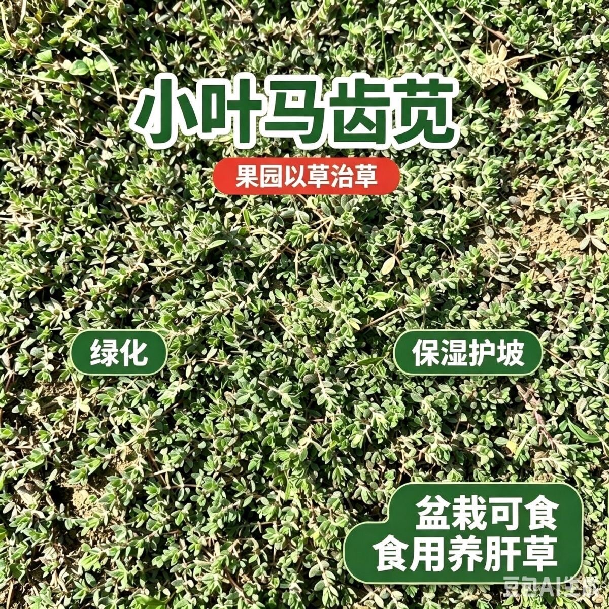 小叶马齿菜防晒保水生命力强以草叶菜类