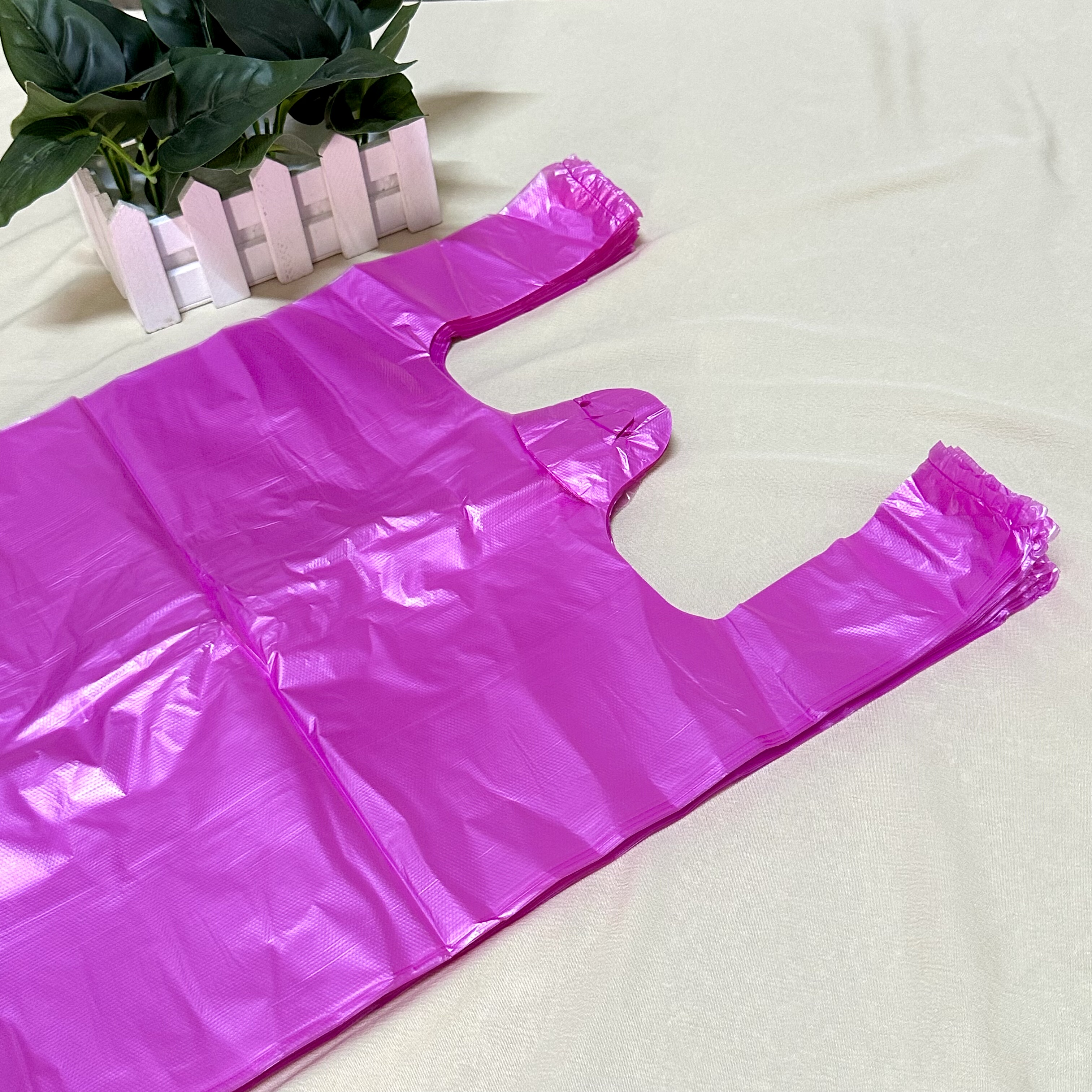 粉红色一次性粉色袋子塑料袋包装购物打包垃圾袋