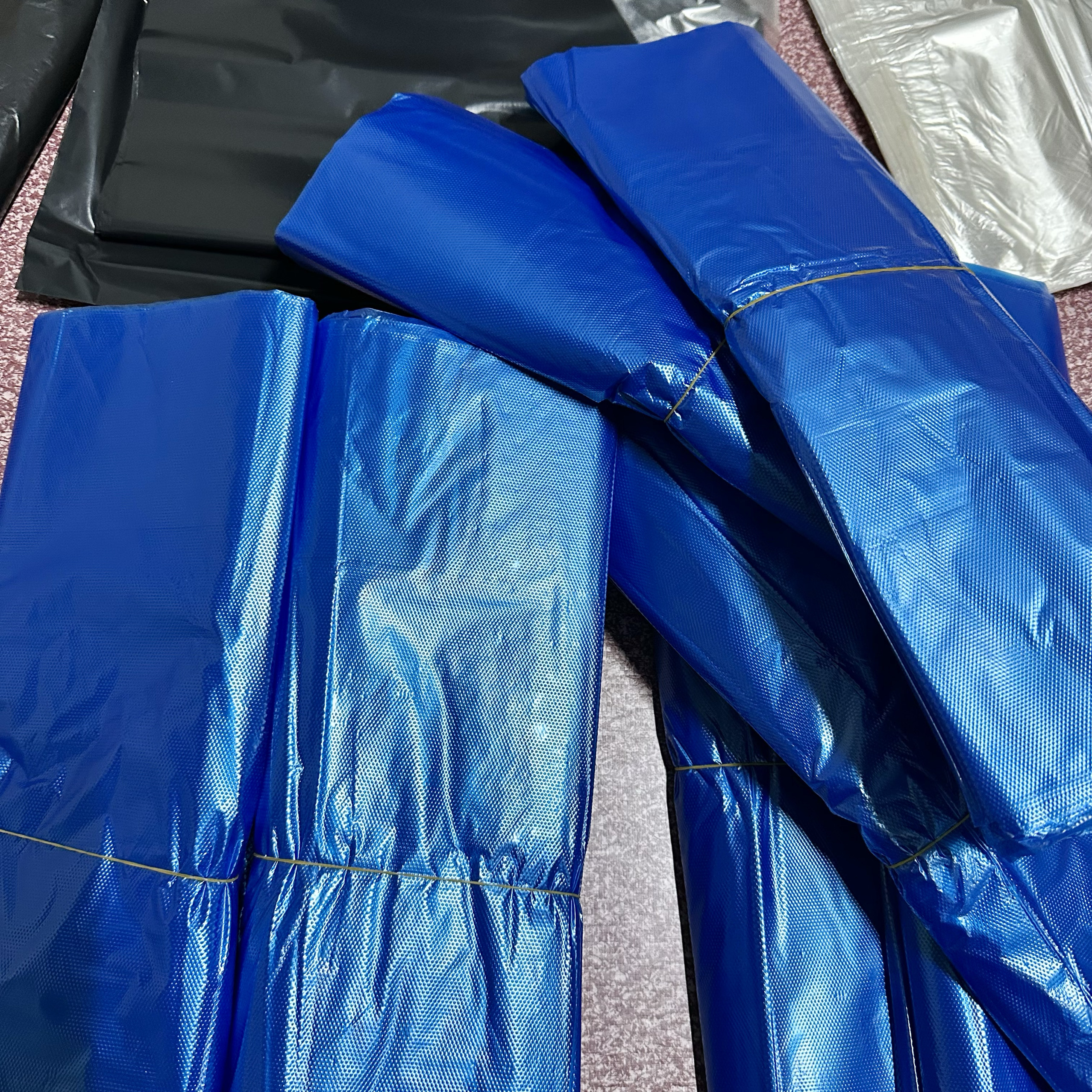 蓝色袋购物果蔬收纳商超批发中大号收纳袋垃圾袋一次性打包袋塑料