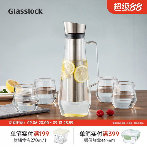 glasslock玻璃耐高温冷水壶