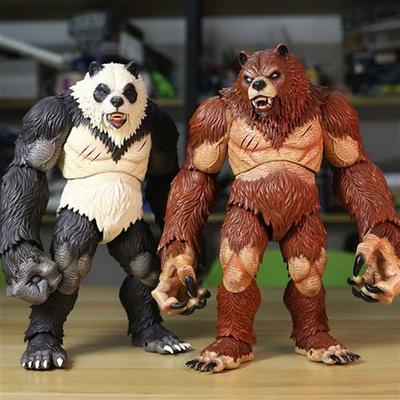 Memory toys冒险者世界熊人战士碎爪熊猫人可动人偶模型手办玩具