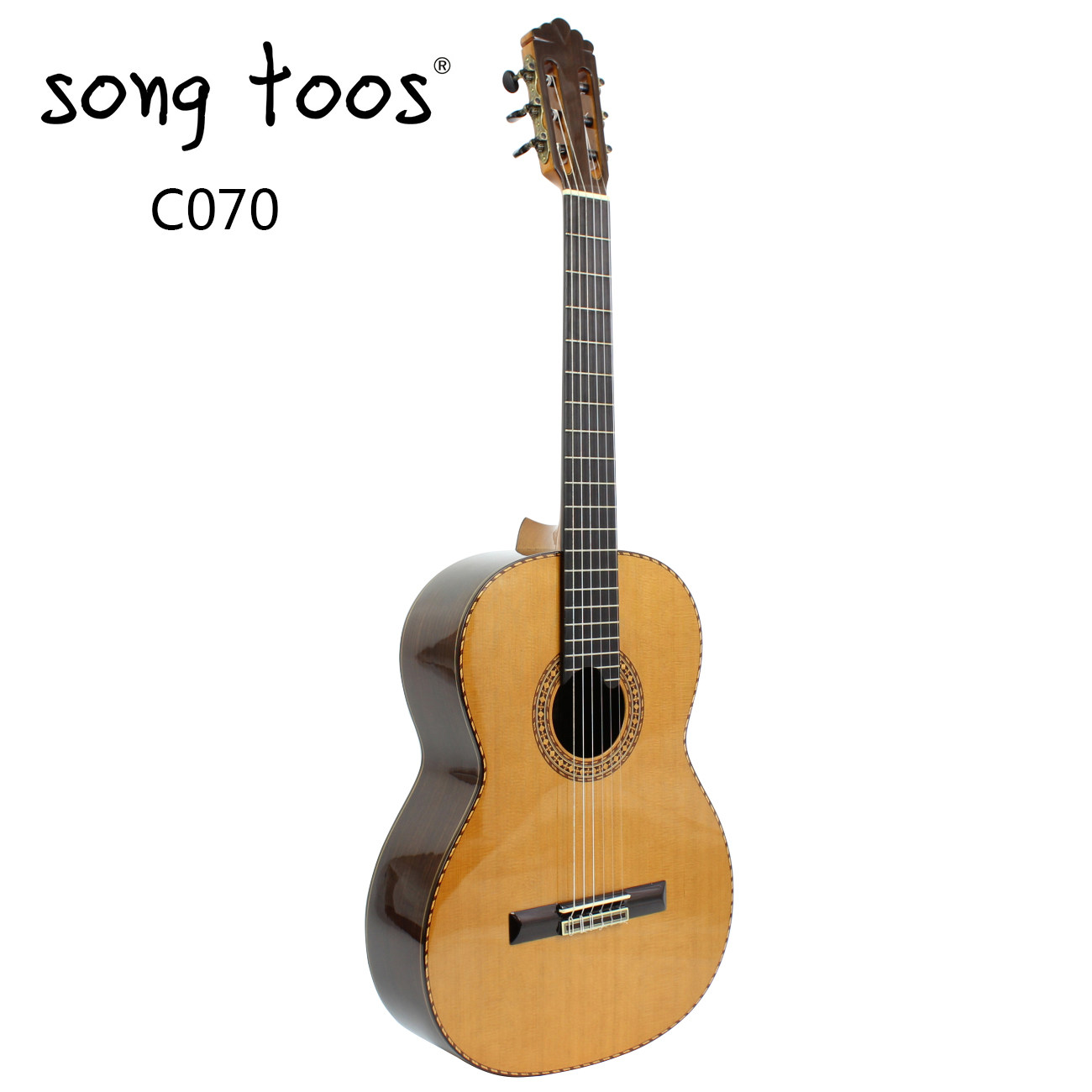 古典吉他songtoos桑托斯070红松木玫瑰木单板考级高端古典吉他