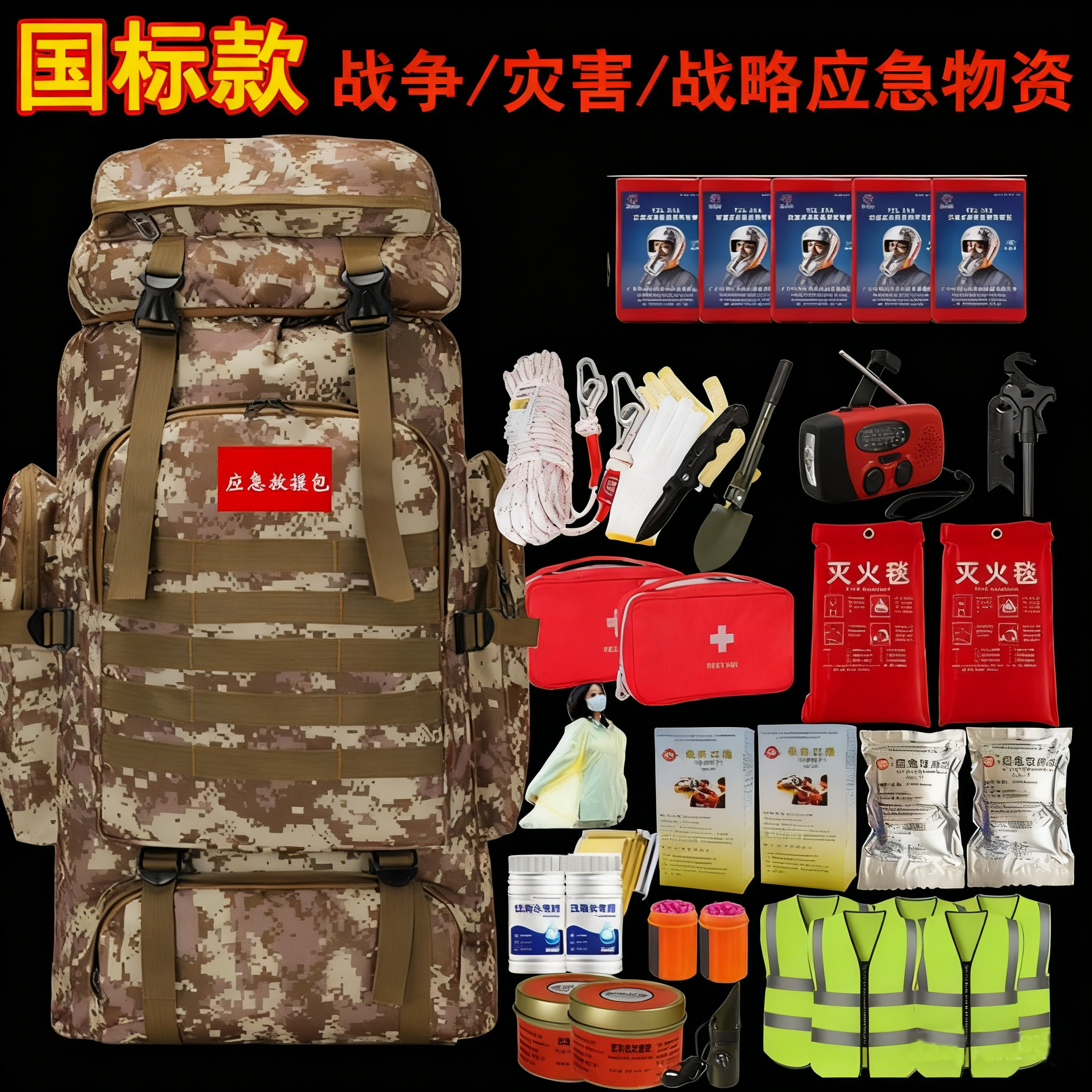 国家标准应急包全套应急物资战备