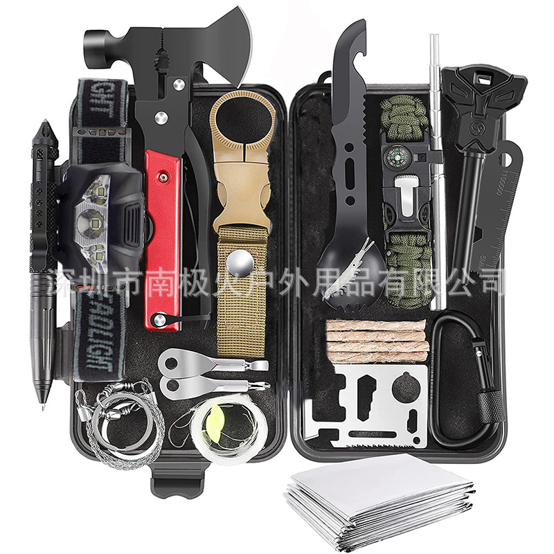 户外野营求生工具多用套装