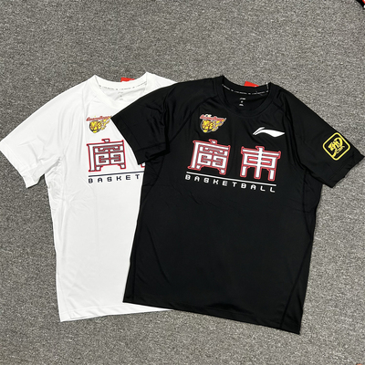 CBA短袖T恤李宁速干圆领短袖男