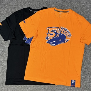 李宁赞助CBA篮球上海久事篮球文化衫 AHSQ043 运动T恤吸汗透气短袖