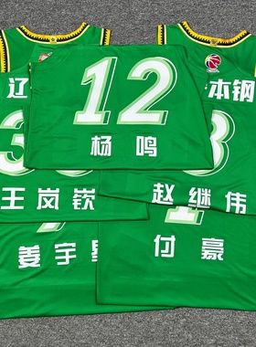 李宁赞助CBA辽宁飞豹杨鸣赵继伟付豪球员定制比赛服篮球速干背心