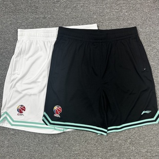 四分裤 李宁CBA夏季 速干网眼透气美式 篮球运动短裤 AAPU097 男款