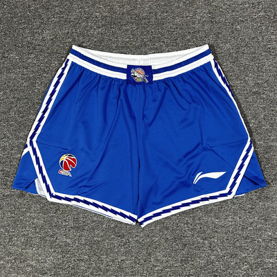 李宁赞助CBA新疆辽宁广东队训练比赛短裤经典款速干美式透气短裤
