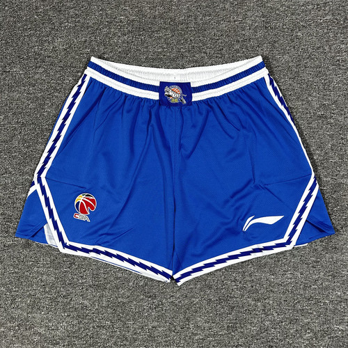 李宁赞助CBA新疆辽宁广东队训练比赛短裤经典款速干美式透气短裤