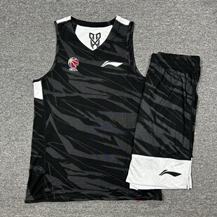 李宁赞助CBA球员训练比赛篮球运动套装篮球服速干背心短裤AAYN409