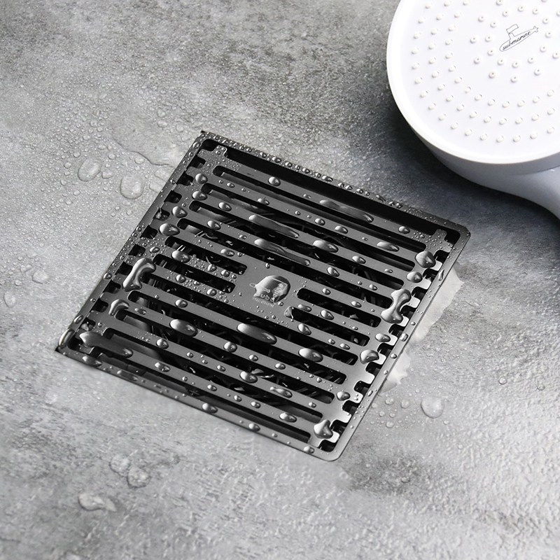 潜水艇防臭地漏不锈钢枪灰色浴室卫生间下水道防臭神器防反水溢水