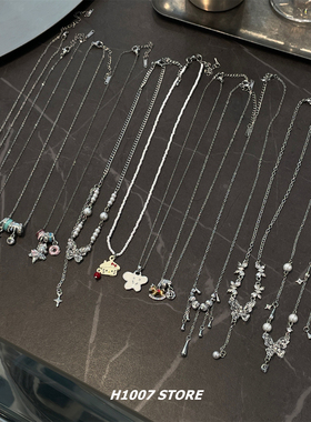 粉丝福利款 细链短款项链女小众设计感嘻哈风手链拼接款男锁骨链