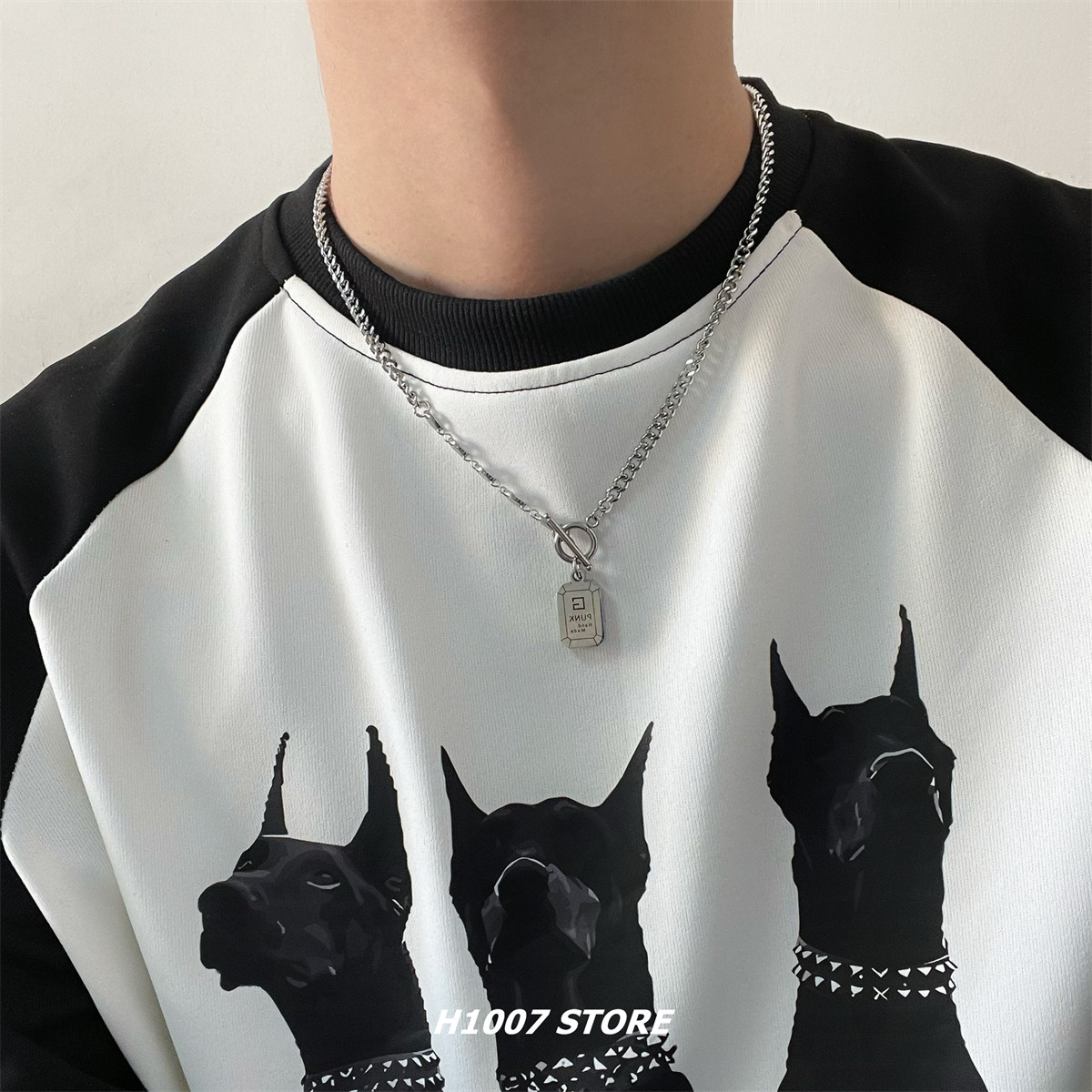 钛钢不掉色字母男款项链女小众设计感美式嘻哈冷淡风情侣款毛衣链,饰品/流行首饰/时尚饰品新,项链,淘宝优惠券,粉丝福利购,淘宝优惠卷