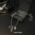 Cross Flower Spade Necklace
