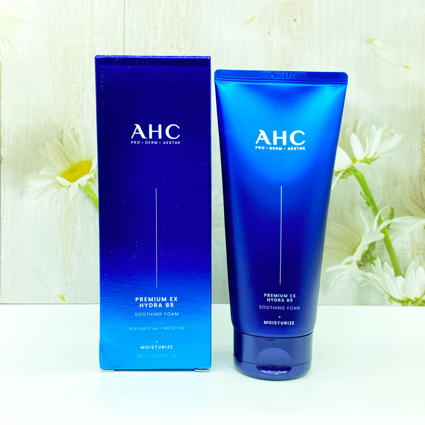 韩国AHC洗面奶B5玻尿酸泡沫深层清洁面乳男女补水控油不紧绷舒爽