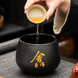 大号茶洗建水茶缸新中式倒茶叶渣桶桌面茶水盆废水盂茶钵禅意风