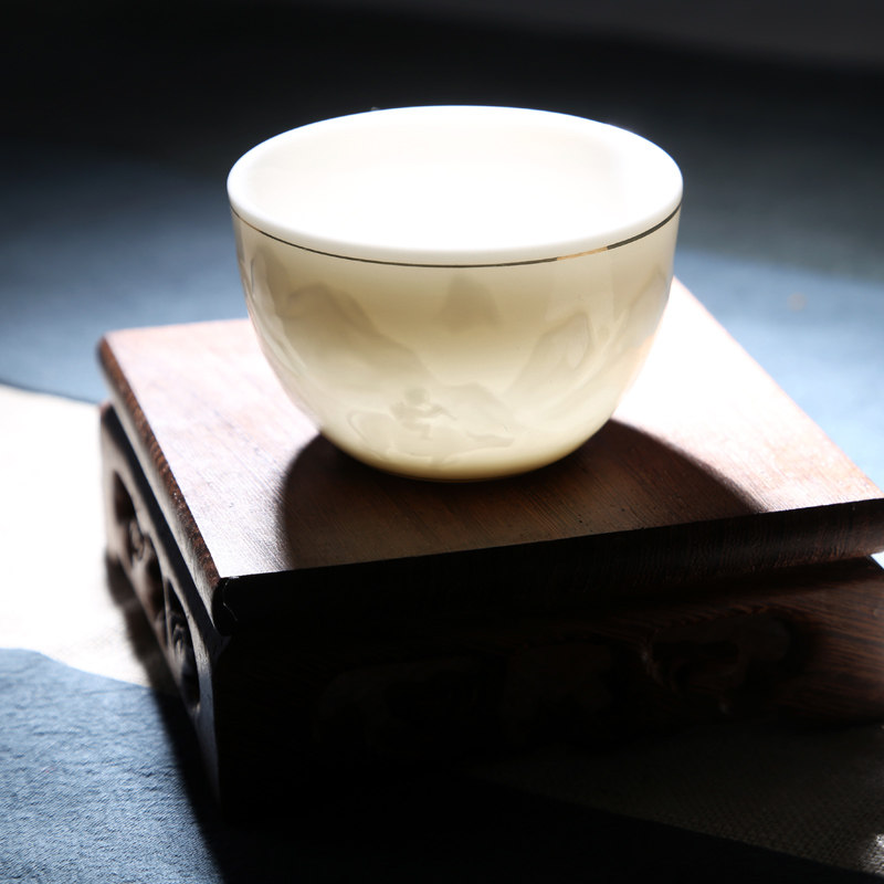 Jade porcelain Tea cup China Kung Fu Cup Jingdezhen ceramics tea set teacup Pu'er Cup Whitebaitin the Tableware , Tea set , Cup  category - from Buy2taobao.com to provide professional Taobao agent buy service