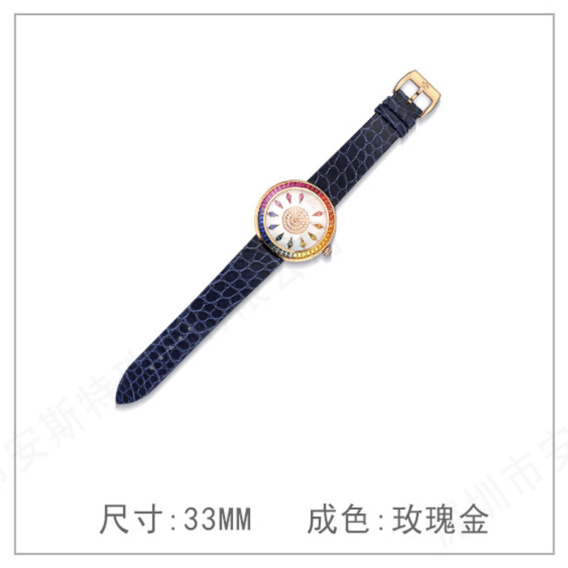 时尚铜镀银微镶七彩锆石戒指彩色满钻女士宝石指环爆闪戒指首饰