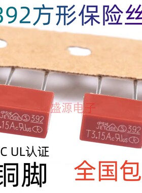 392方形保险丝管 开关充电器电源保险丝 慢断T2A T3.15A T5A 6.3A