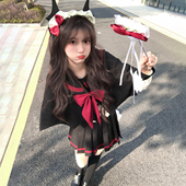 校供学院收腰水手服套装 原创jk甜美日系正版 显瘦 小恶魔 川町香