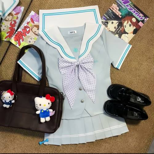 川町香【薄荷少女】薄荷显白正品JK正统水手服原创日系学院风套装