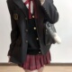 原创正版 川町香 格裙背心学院女叠穿 衬衫 马甲套装 彼岸花 西装