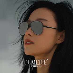 倪妮同款飞行员墨镜男女款2025新款叶流西太阳镜西出玉门可配近视