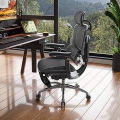 西昊C300二代Pro曜黑带脚踏人体工学椅电脑椅子办公椅老板电竞椅