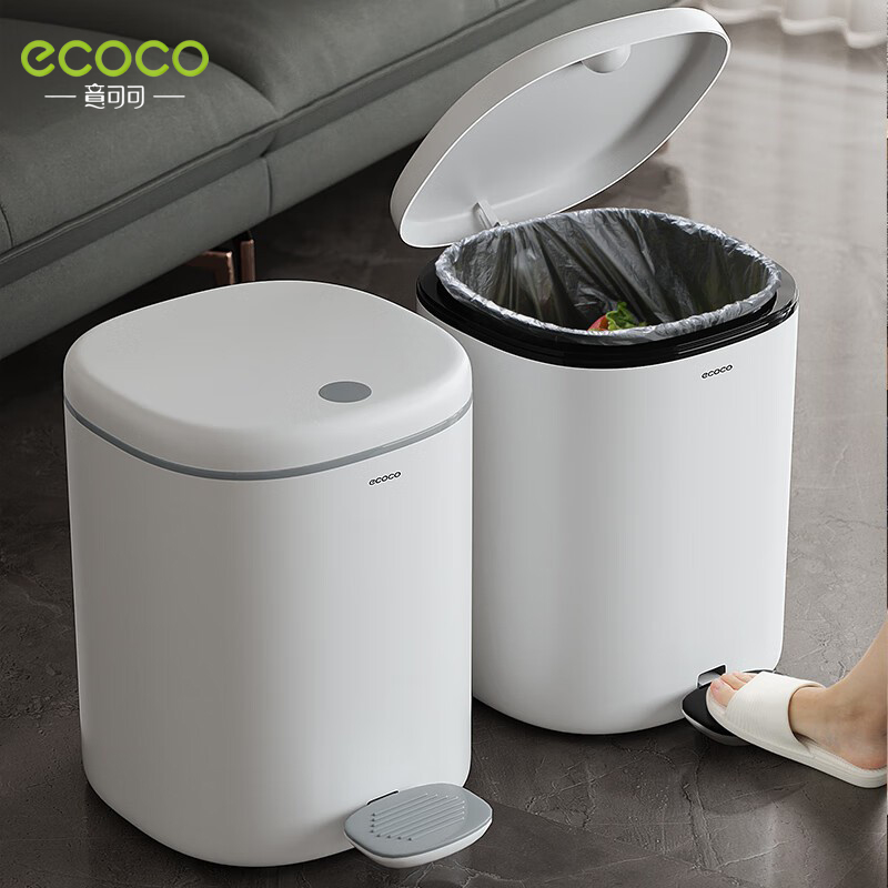 意可可脚踏式圆形大容量手按两用