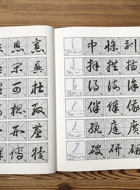 草书入门技法精粹毛笔草书写法笔画检字表草体草书练字帖成人字帖