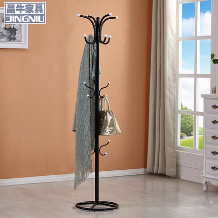 衣帽架卧室挂衣架落地衣架简约现代宜家衣架衣服架子室内非 实木