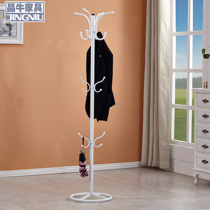 衣帽架卧室挂衣架落地衣架简约现代宜家衣架衣服架子室内非 实木