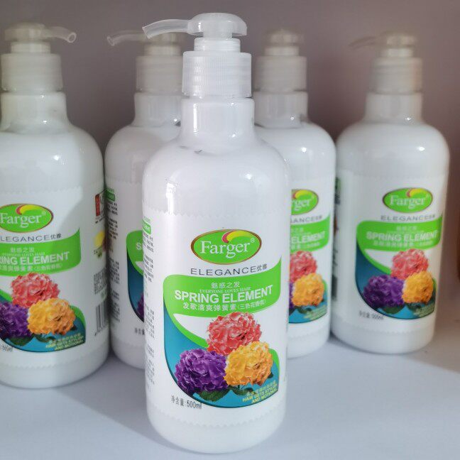 Farger发歌清爽弹簧素三色花防毛躁卷发保湿定型弹力素500ml