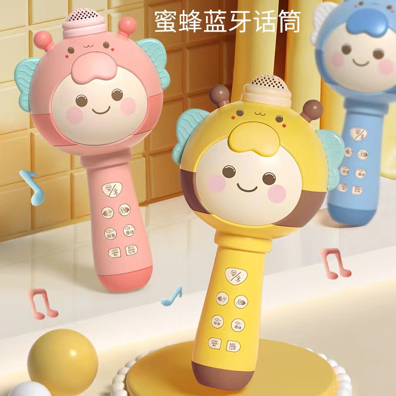 无线儿童话筒音响一体回声麦克风早教唱歌机宝宝小女孩玩具卡拉ok