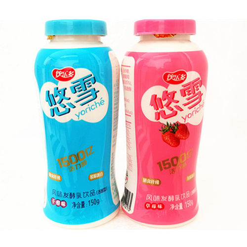 饮乐多悠雪原味活性乳酸菌酸奶