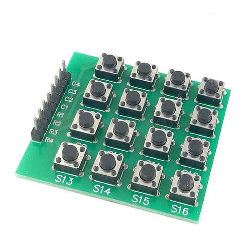 ZAZR4X4矩阵键盘直插16按键