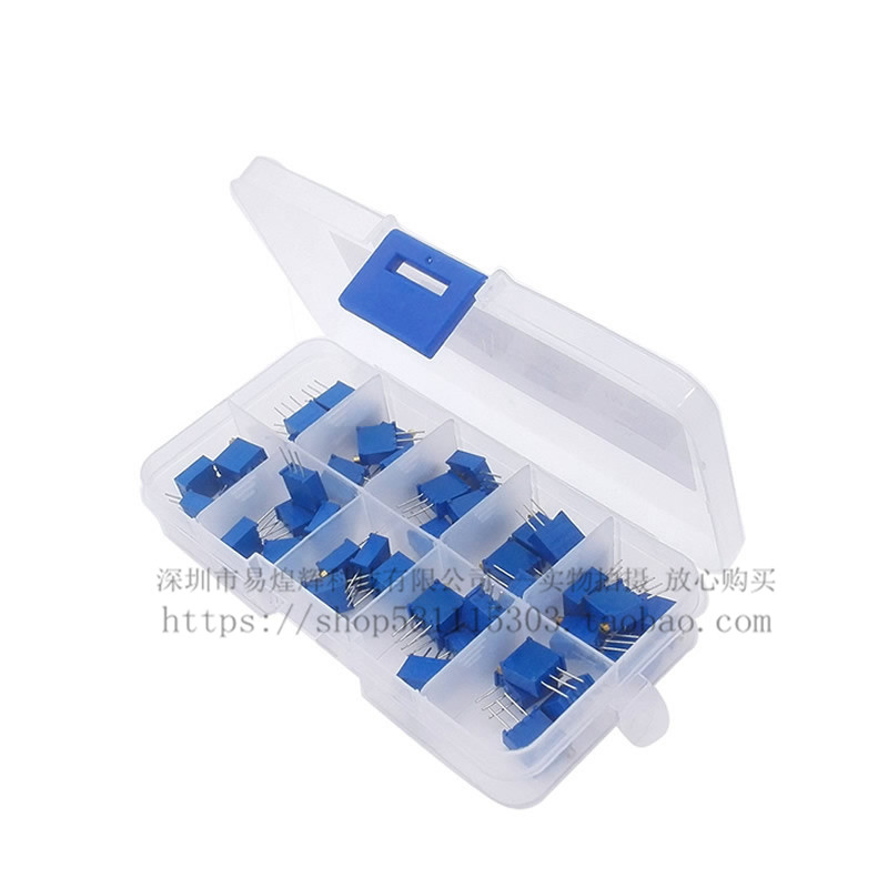 3296W电位器包 500R 1K 2K 5K 10K 20K 50K 100K 200K 1M各5个