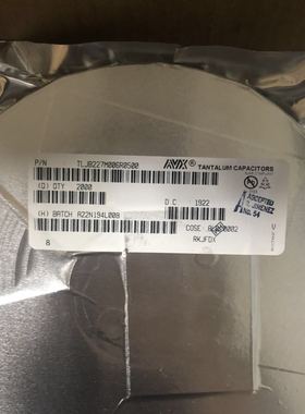原装正品 贴片钽电容 3528B 6.3V 220UF ±20% TLJB227M006R0500