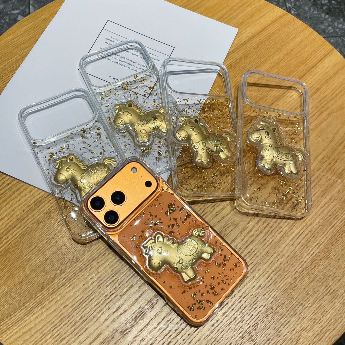 金箔爆款马上有钱适用于苹果17promax手机壳iPhone17