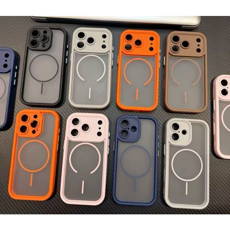 天眼二合一磨砂壳散热边适用iPhone17promax手机壳16