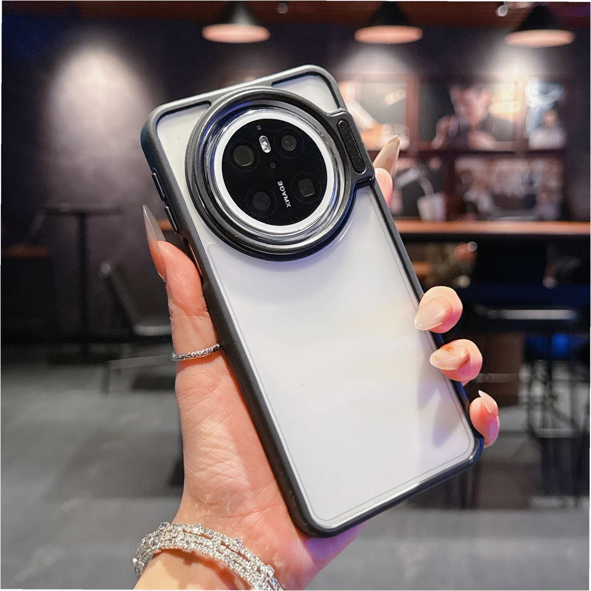 镜头隐藏折叠支架适用于于华为MateX5手机壳matex3透明m