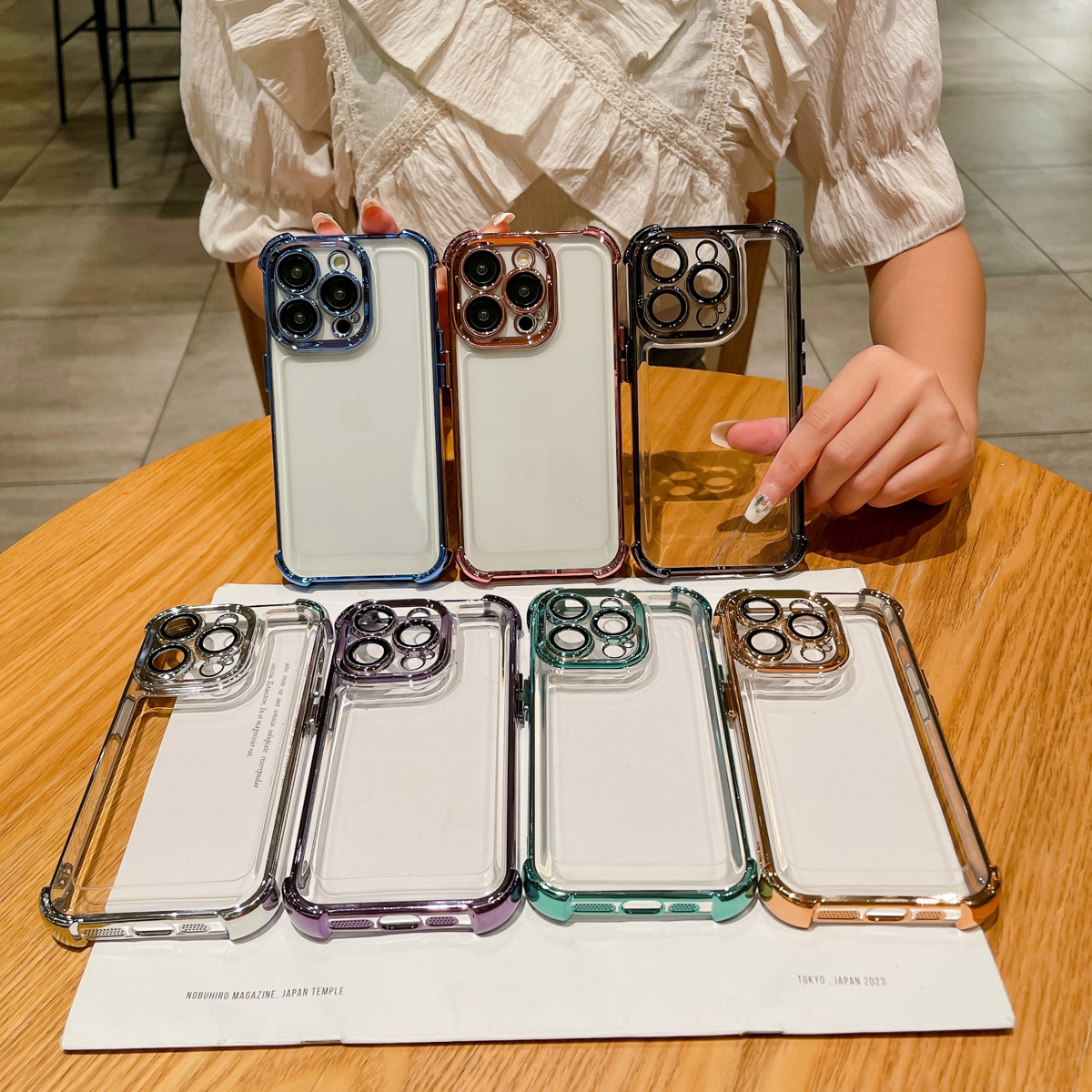 电镀气囊防摔适用苹果16promax手机壳15新款iphone1