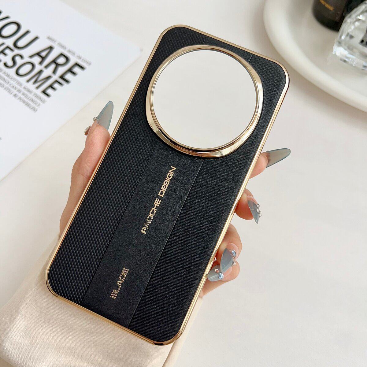 秒变非凡高级感适用荣耀magic8手机壳新款商务素皮轻奢magi