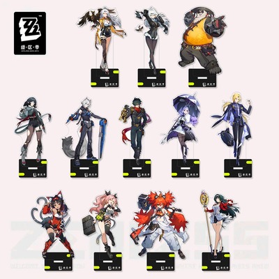 绝区零周边硫音般岳叶瞬光朱鸢奥菲丝仪玄亚克力夹层立牌桌面摆件