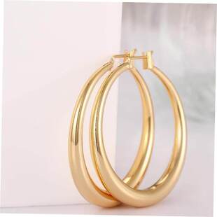 Russia earings big hoop earrings 18K gold plated jewelry for