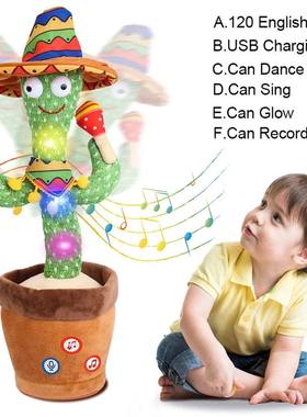 Talking Cactus Baby Toy Dancing Cactus Repeats What You say