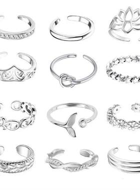 12pcsAlloyToeRingSe