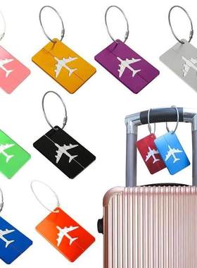 Aluminium Travel Luggage Tags Reusable Suitcase Baggage Labe